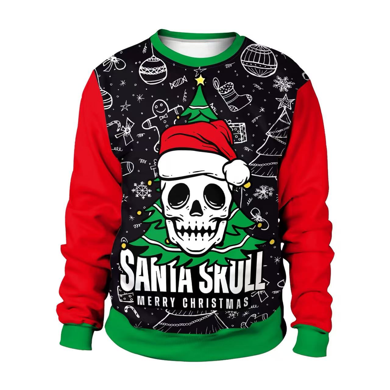 Sweater Natal Motif Traktor Pe - Oversized Crewneck Fleece ulasan dan harga