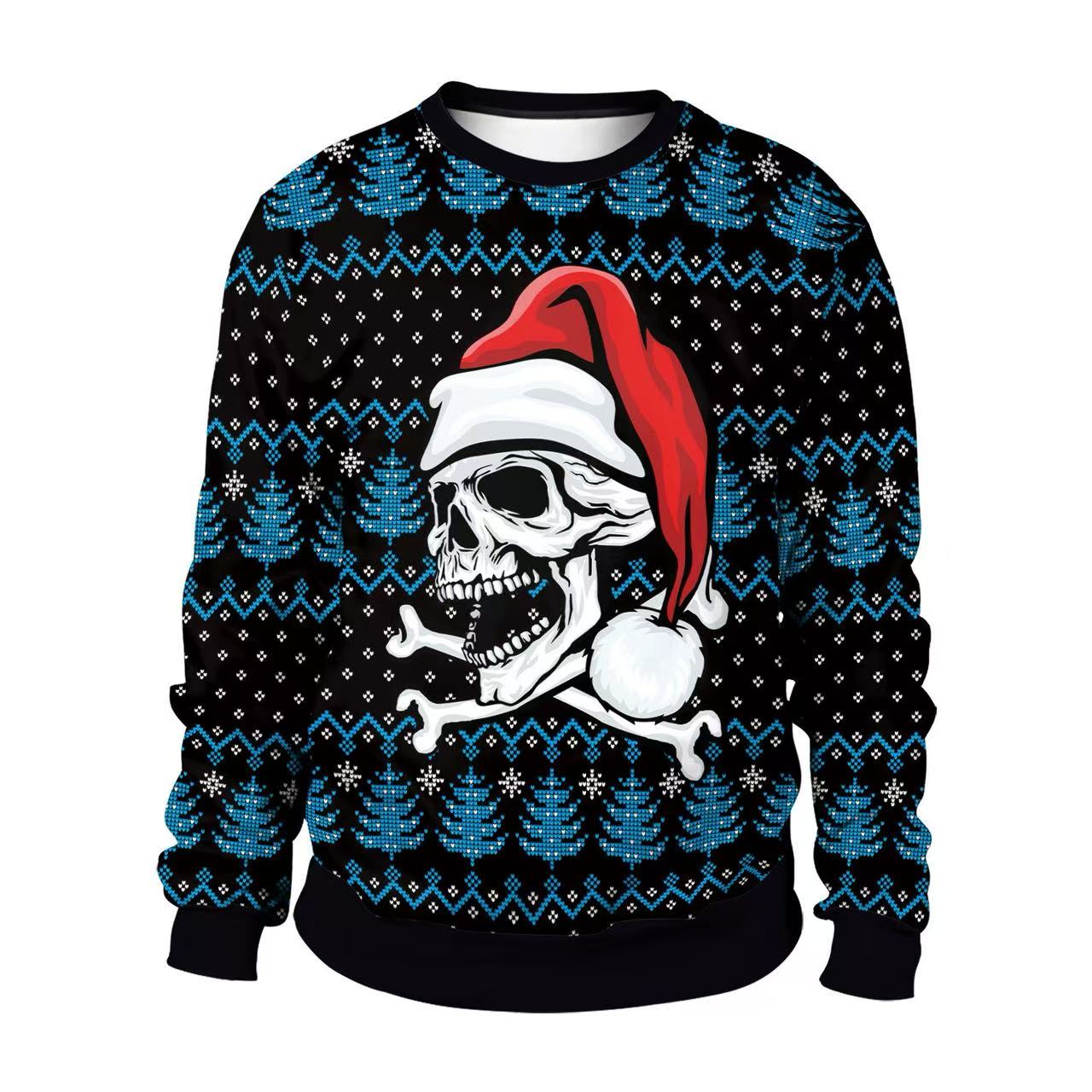 Sweater Natal Motif Traktor Pe - Oversized Crewneck Fleece ulasan dan harga