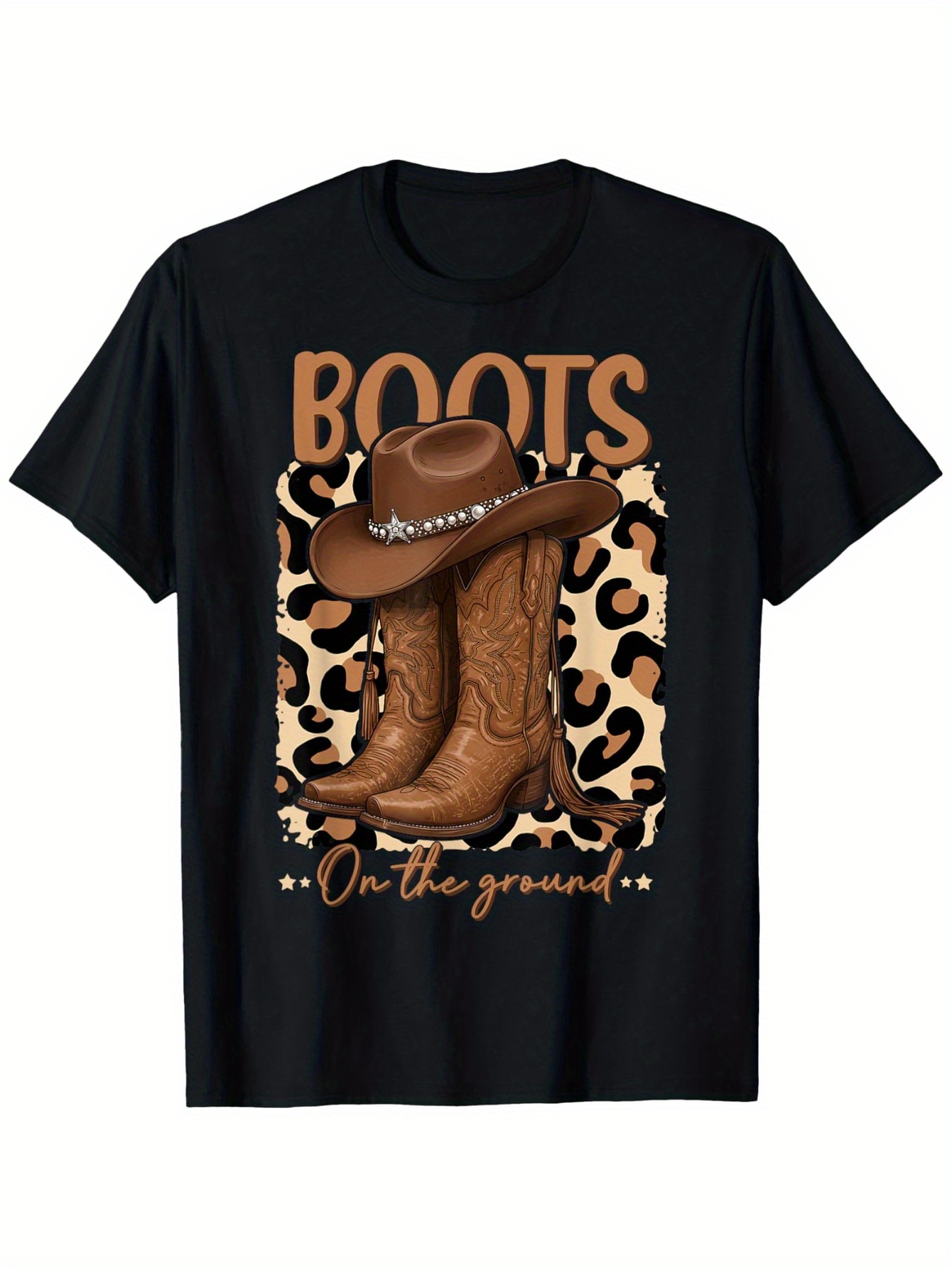 Boots On The Ground Cow Wester - Street Fashion Co ulasan dan harga